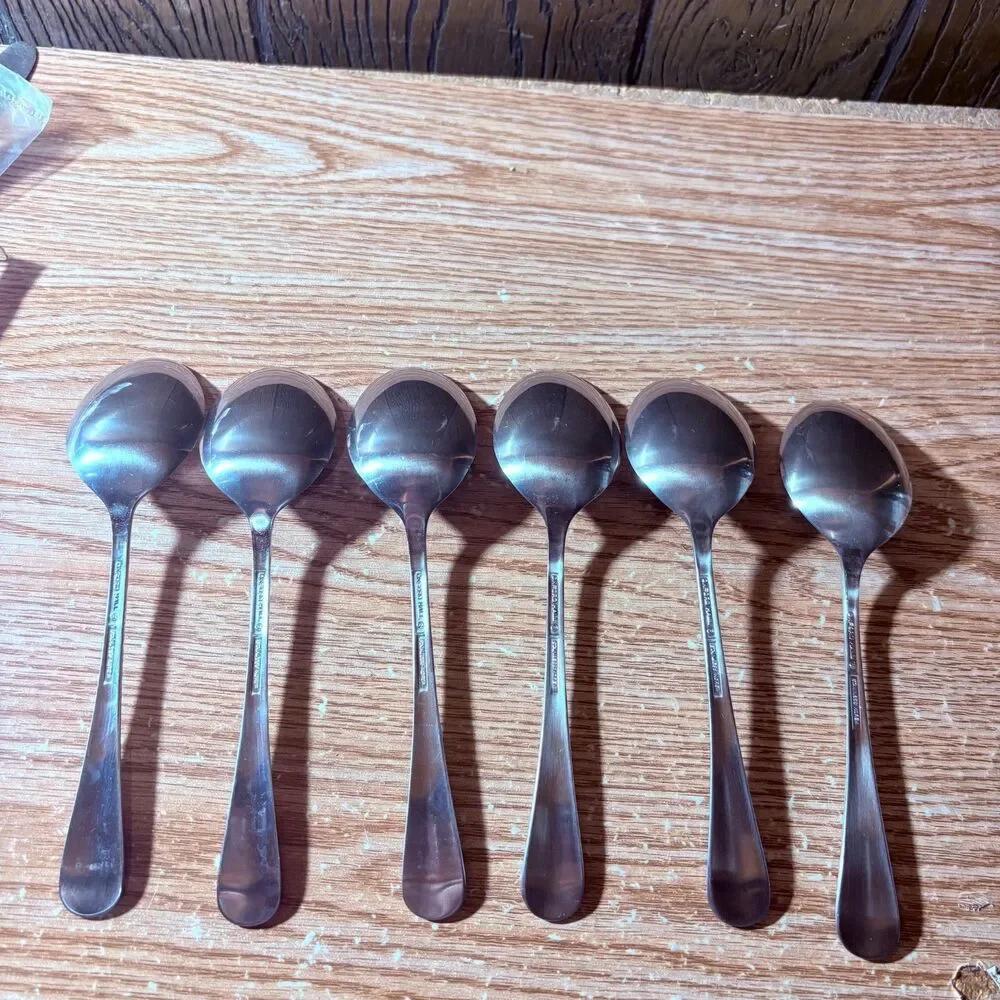 6 Teaspoons Oxford Hall Sagamore Japan Stainless Flatware Satin Steel